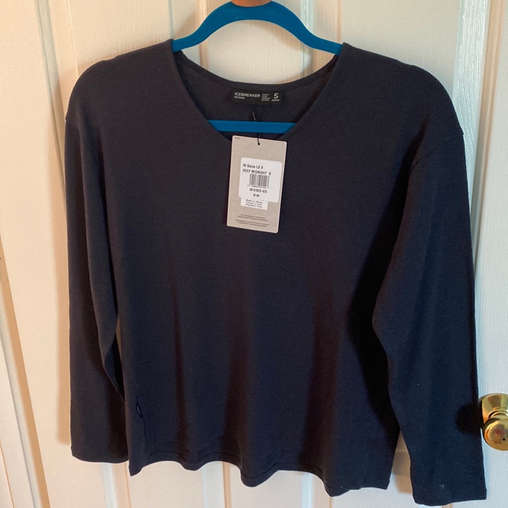 Icebreaker Womens Deice long sleeve V neck